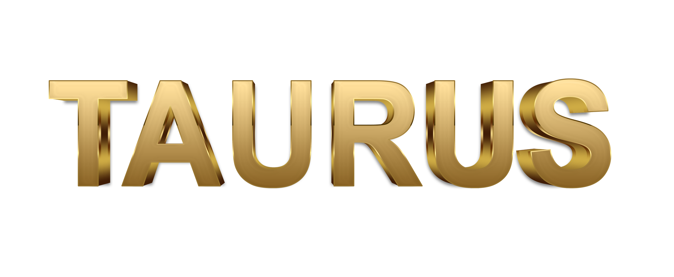 Taurus word png, Taurus png, word Taurus gold text typography PNG images free